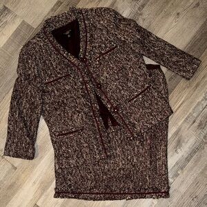 Talbots Wool Tweed Skirt Suit Set 6P